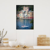 Segeln nach Portofino, Italia Poster (Küche)