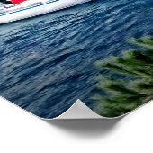 Segeln nach Portofino, Italia Poster 36x12 (Ecke)