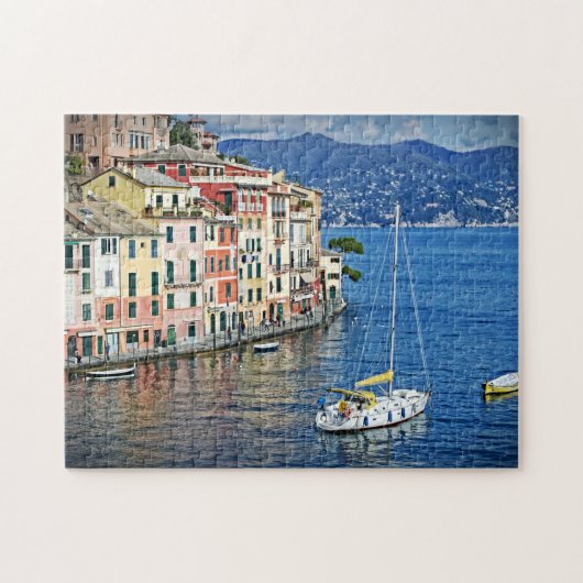 Segeln nach Portofino - Italien Holiday-11x14-252 Puzzle (Horizontal)