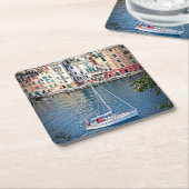 Segeln nach Portofino, Italien Untersetzer (angewinkelt)