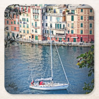 Segeln nach Portofino, Italien Untersetzer