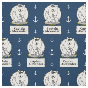 Segeln Nautical Bootfahrer American Eskimo Dog Nie Stoff
