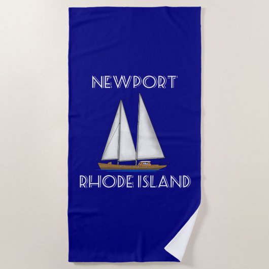 Segeln Newports Rhode Island Strandtuch (Vorderseite)