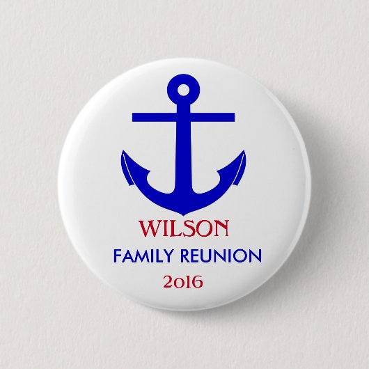 Segeln-oder Kreuzfahrt-Wiedersehen (oder Ereignis) Button (Vorderseite)