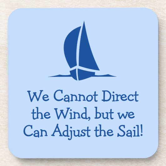 Segeln oder Yachtdenken Getränkeuntersetzer (Vorderseite)