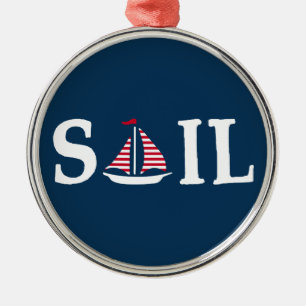 segeln ornament aus metall