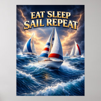 Segeln Ozean Wind Freiheit Poster