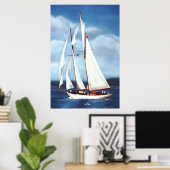 Segeln Poster (Heimbüro)