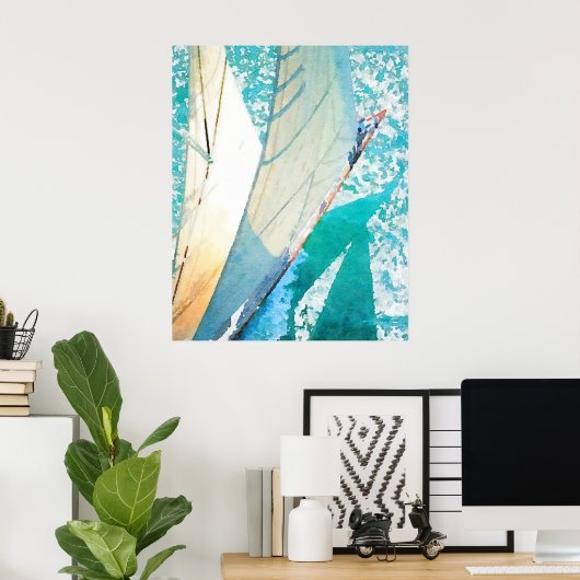 Segeln Poster (Heimbüro)