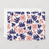 Segeln Postkarte (Vorne/Hinten)