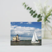 Segeln Postkarte (Stehend Vorderseite)