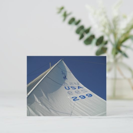 segeln postkarte (Stehend Vorderseite)