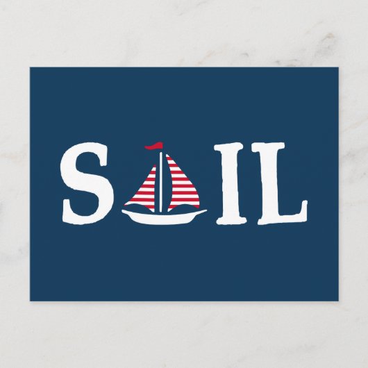 segeln postkarte (Vorderseite)