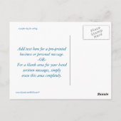 Segeln Postkarte (Rückseite)