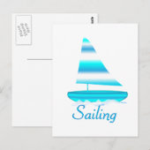 Segeln Postkarte (Vorne/Hinten)