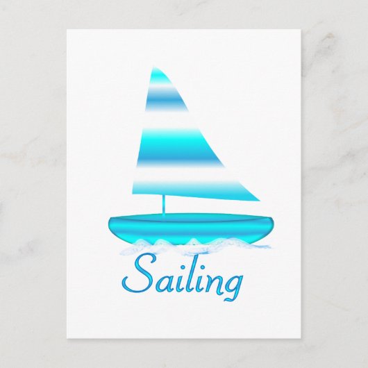 Segeln Postkarte (Vorderseite)