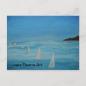 Segeln Postkarte (Vorderseite)