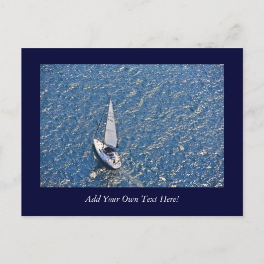 Segeln Postkarte (Vorderseite)