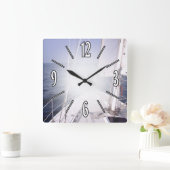 Segeln Quadratische Wanduhr (Zuhause)