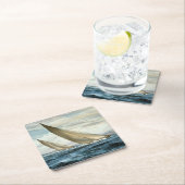 Segeln Rechteckiger Pappuntersetzer (Vor Ort)