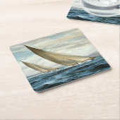 Segeln Rechteckiger Pappuntersetzer (angewinkelt)