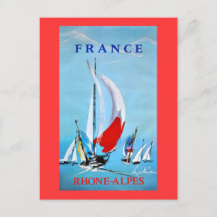 Segeln Rhone Vintage Poster Postkarte