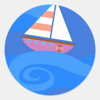 Segeln Runder Aufkleber