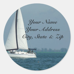 Segeln Runder Aufkleber