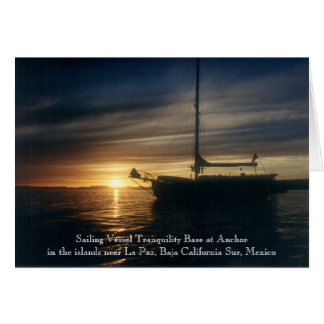 Segeln-Schiff-Ruhe-Basis am Anker