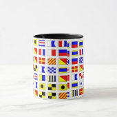 SEGELN-SCHIFFS-SIGNAL-FLAGGEN-TASSE - besonders Tasse (Zentrum)