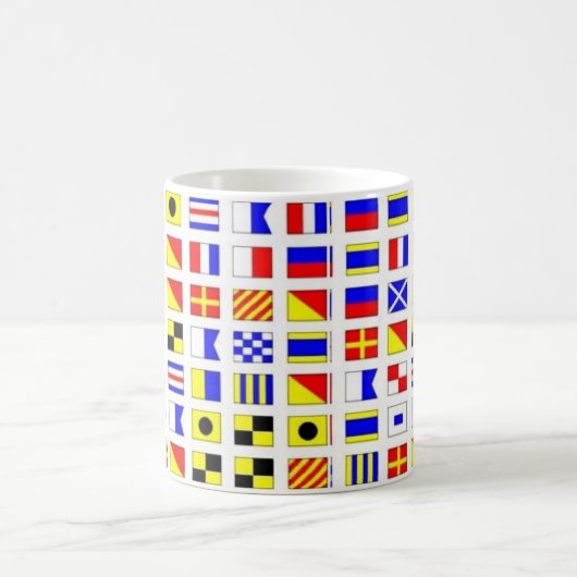 SEGELN-SCHIFFS-SIGNAL-FLAGGEN-TASSE VERWANDLUNGSTASSE (Mittel)