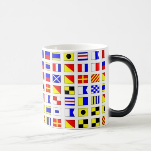 SEGELN-SCHIFFS-SIGNAL-FLAGGEN-TASSE VERWANDLUNGSTASSE (Rechts)