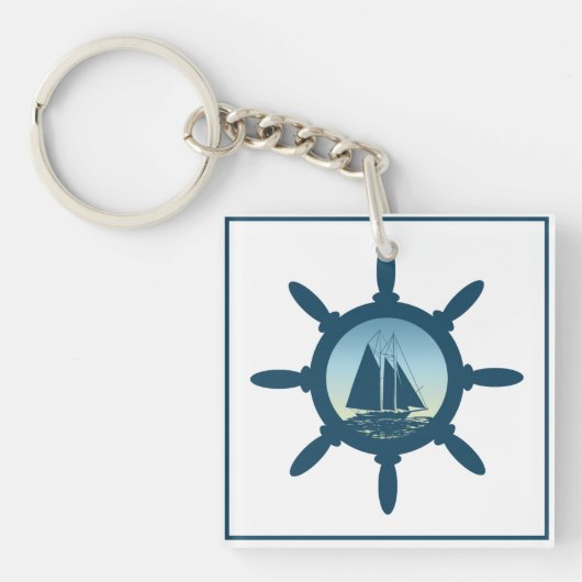 Segeln Schlüsselanhänger (Vorderseite)