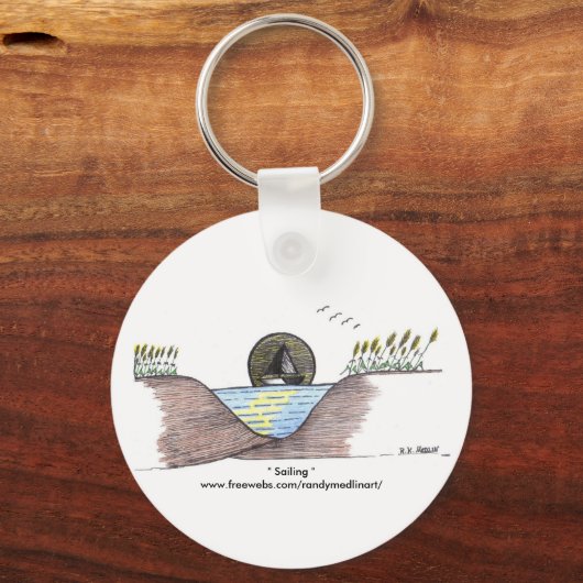 " Segeln " Schlüsselanhänger (Vorderseite)