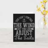 Segeln - Segelboot Boot Sailor Geschenk Karte (Gelbe Blume)