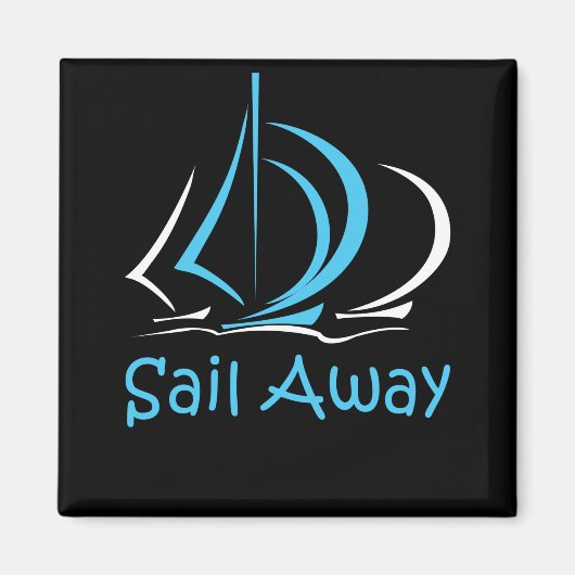 Segeln Segelboot Sand Ocean Gul Magnet (Vorne)