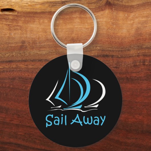 Segeln Segelboot Sand Ocean Gul Schlüsselanhänger (Vorderseite)