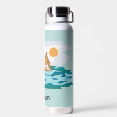 Segeln Segelboote Thor Kupfer Vakuum isoliert Trinkflasche (Rückseite)