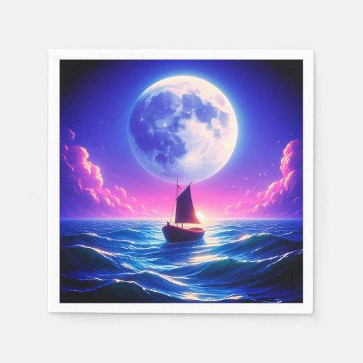 Segeln Serviette (Vorderseite)