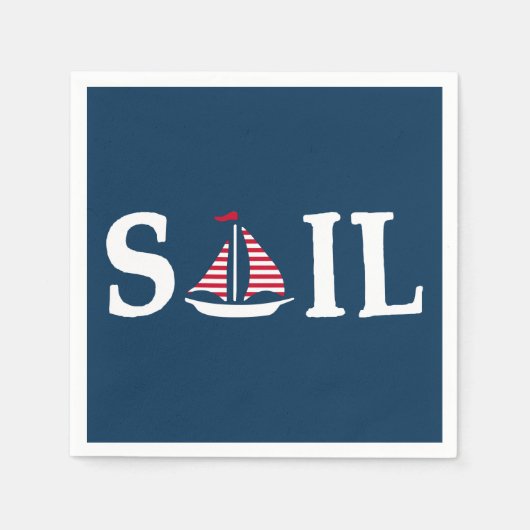 segeln serviette (Vorderseite)