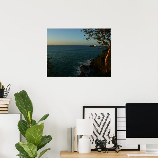 Segeln Sie ab Sunset II Tropical Seascape Poster (Heimbüro)