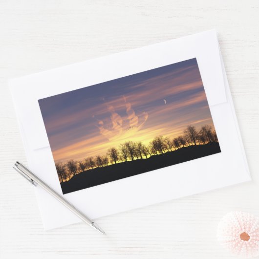 Segeln Sie die nächtlichen Sky Sticker (Umschlag)