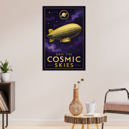 Segeln Sie durch den kosmischen Himmel - Raumfahrt Poster