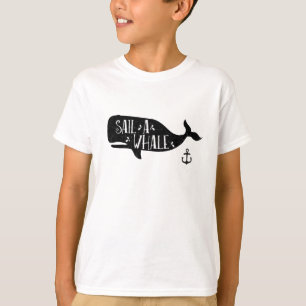 Segeln Sie einen Wal T-Shirt
