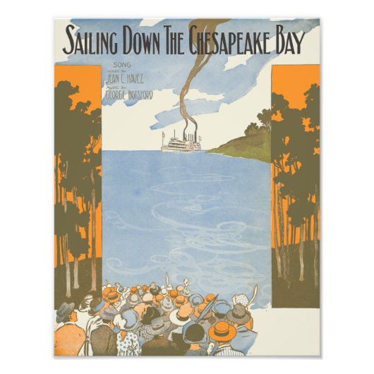 Segeln Sie entlang der Chesapeake Bay Fotodruck (Vorne)