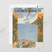 Segeln Sie entlang der Chesapeake Bay Postkarte (Vorne/Hinten)