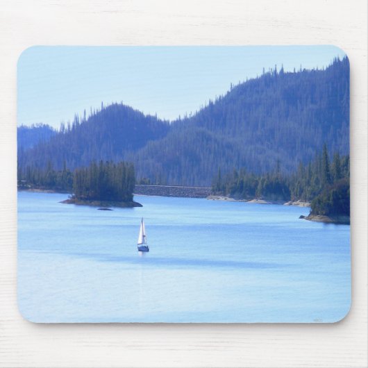 Segeln Sie in die Berge... Mousepad (Vorne)