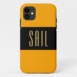 SEGELN Sporty Wide Bright Orange Black Stripes Case-Mate iPhone Hülle