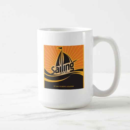 Segeln Sun und Meer Kaffeetasse (Rechts)