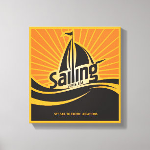 Segeln Sun und Meer Leinwanddruck